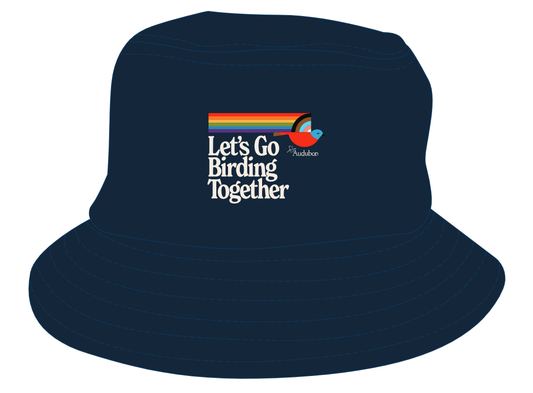 Hat - Let's Go Birding Together LGBT Bucket Hat in Blue