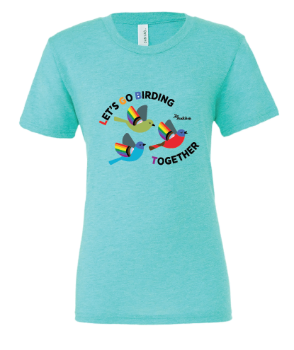 Logo - Let's Go Birding Together LGBT Tri-Blend T-Shirt