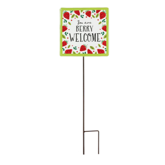 Garden Stake - You Are Berry Welcome Strawberries