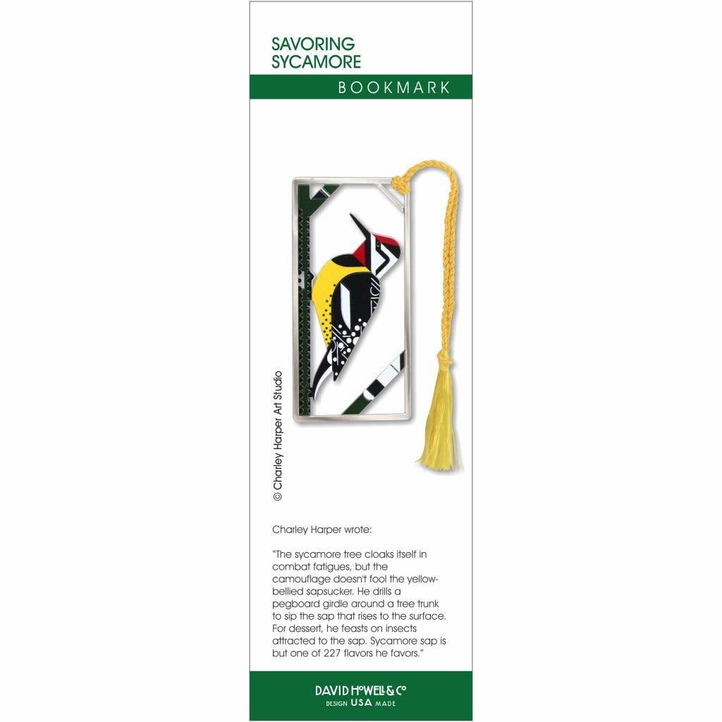 Bookmark - Charley Harper Savoring Sycamore Metal Bookmark