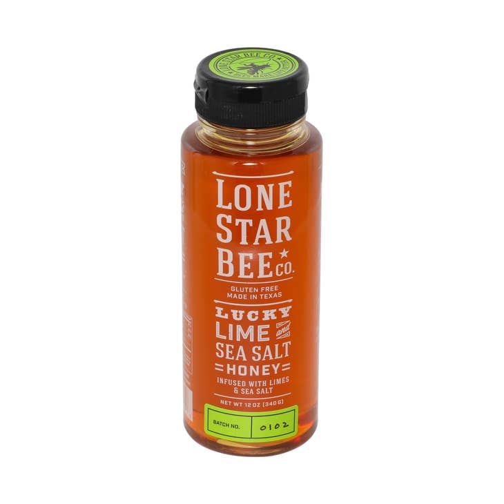 Lone Star Bee Honey - Lucky Lime & Sea Salt Honey (12 oz)