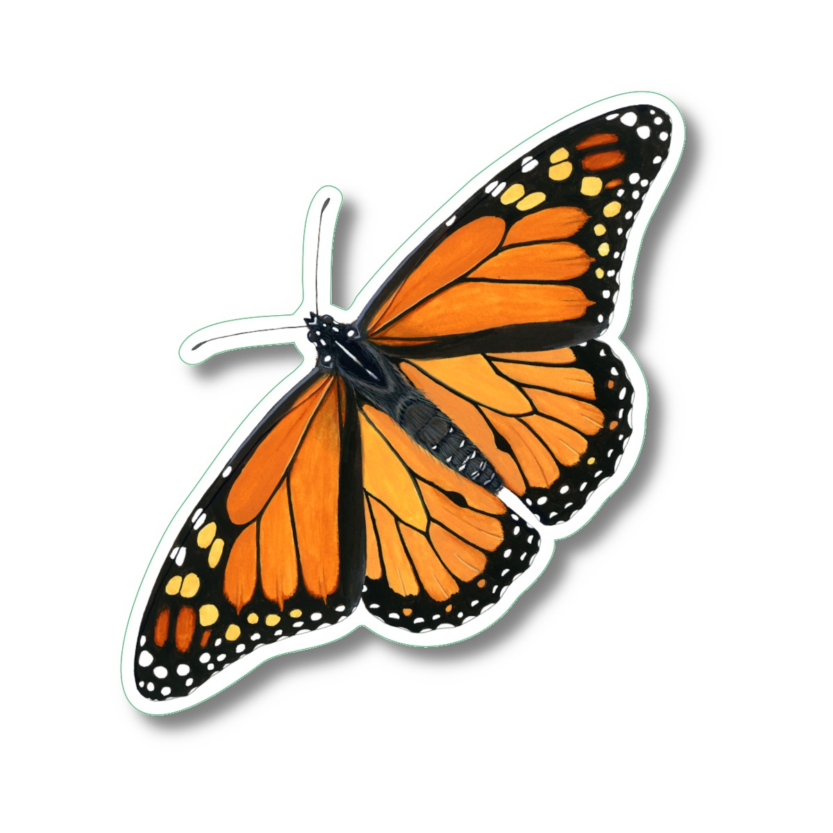 Sticker - Monarch Butterfly Nature Sticker, 2.5" x 3.5"