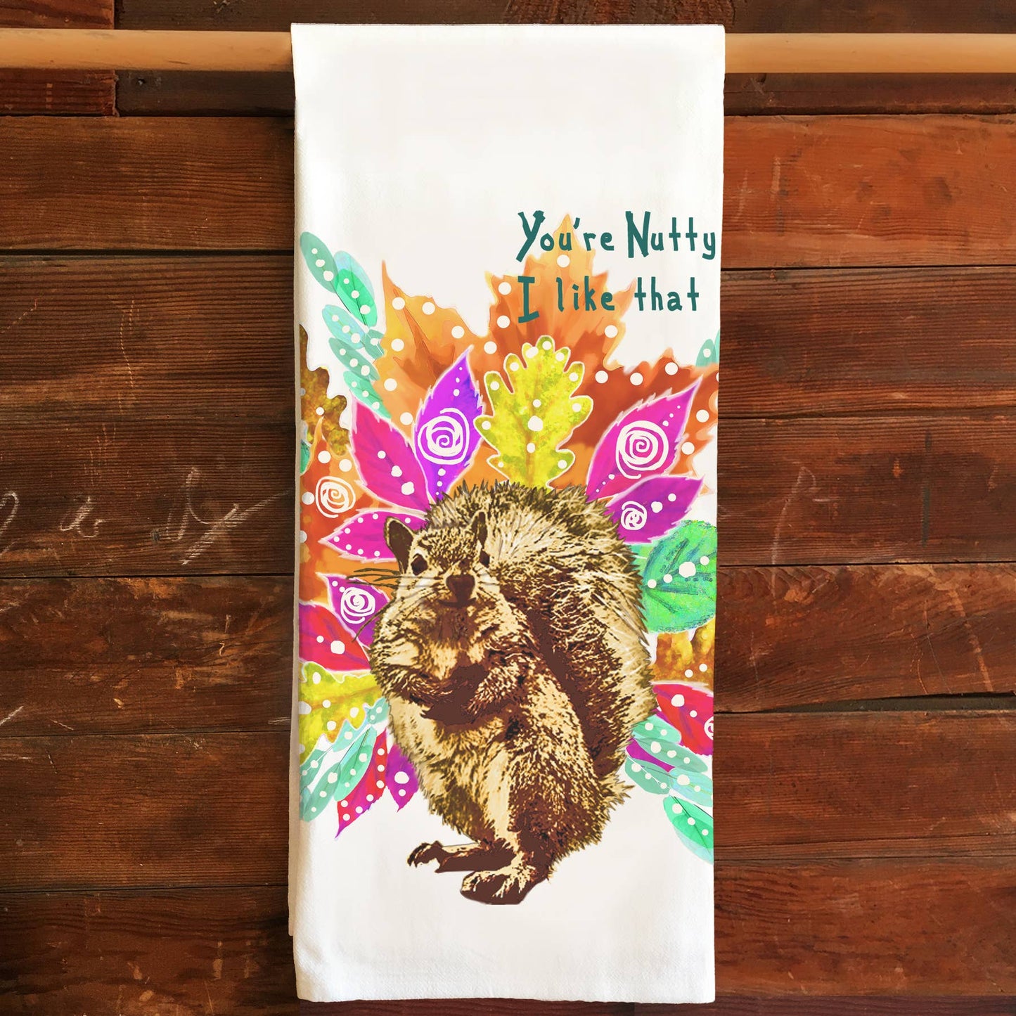 Flour Sack Tea Towel - Squirrel