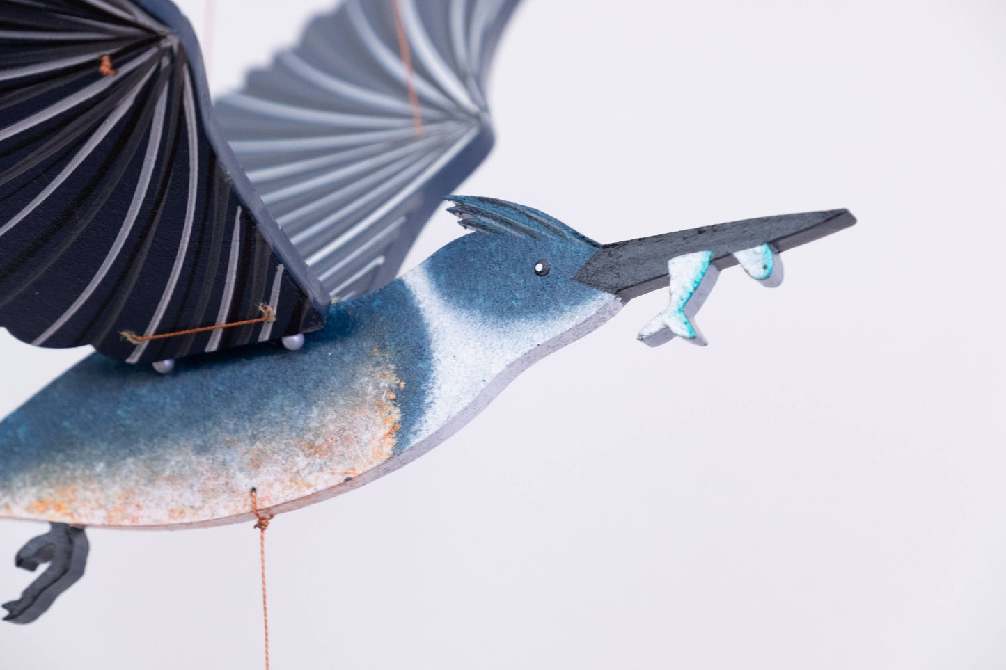 Flying Bird Mobile - Belted Kingfisher