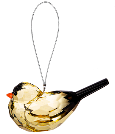 Crystal Expressions Ornament - Goldfinch