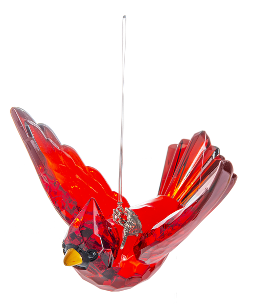 Crystal Expressions Ornament with Removable Charm - Radiant Cardinal