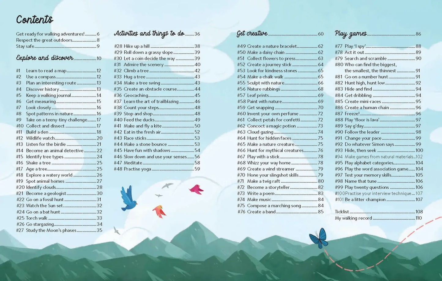 Book - Lonely Planet Kids 101 Things to do on a Walk (Flexi-Bind)