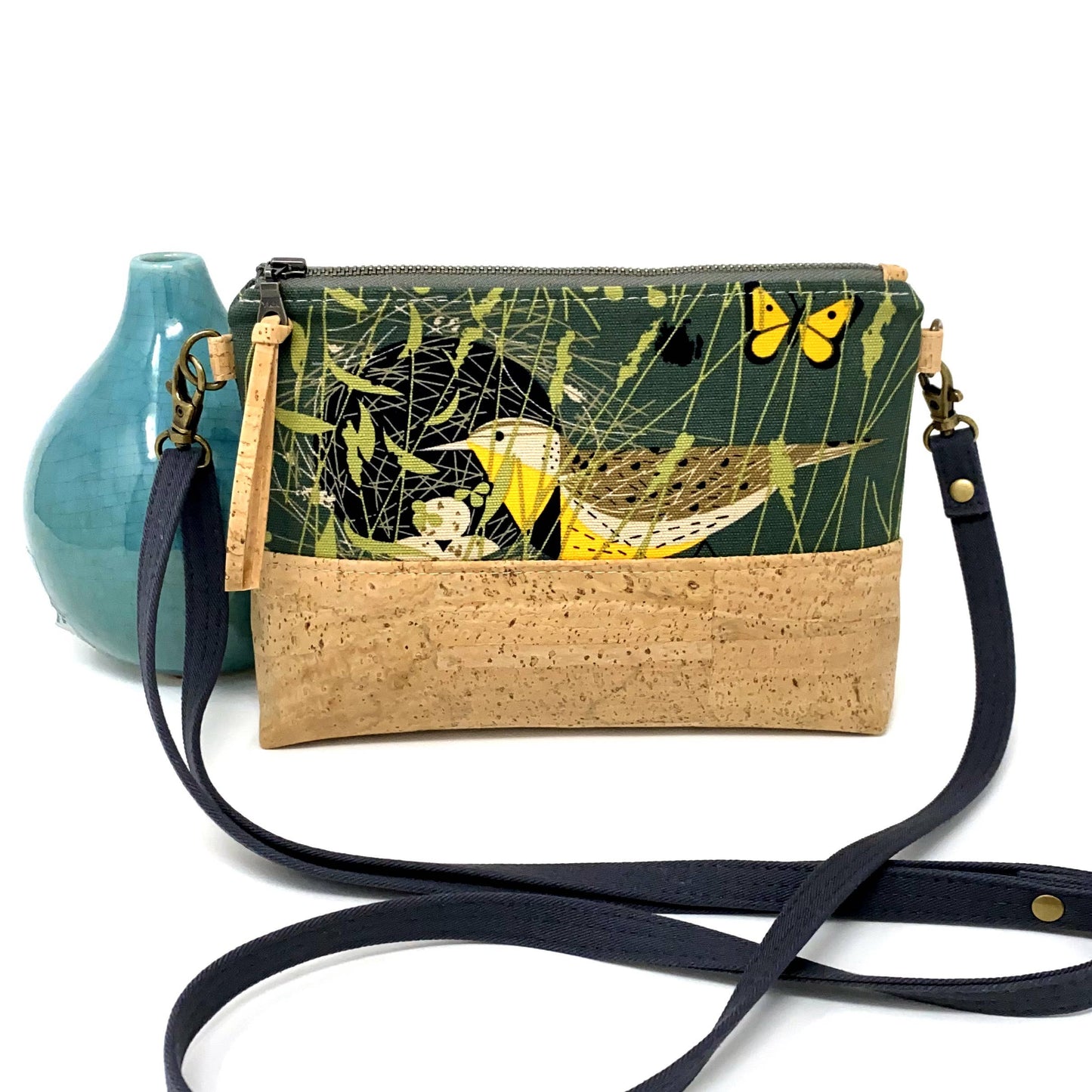 Crossbody Bag - Organic & Cork - Charley Harper: Eastern Meadowlark