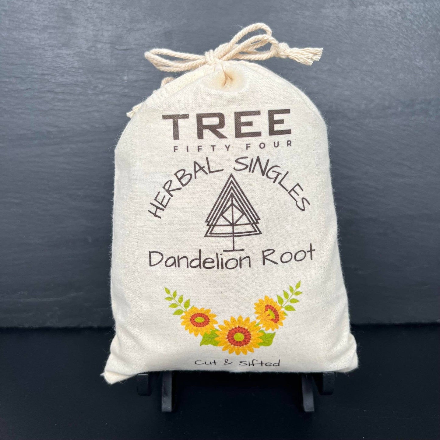 Loose Tea in Drawstring Sachet - Tree Fifty Four - Dandelion Root (4oz)