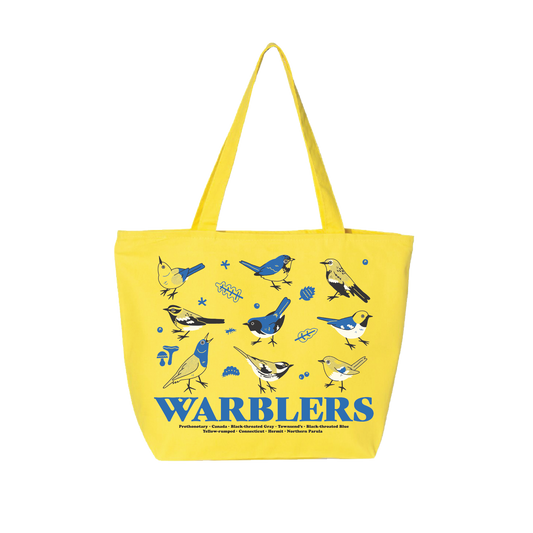 Tote Bag - Warblers Yellow Jumbo Tote