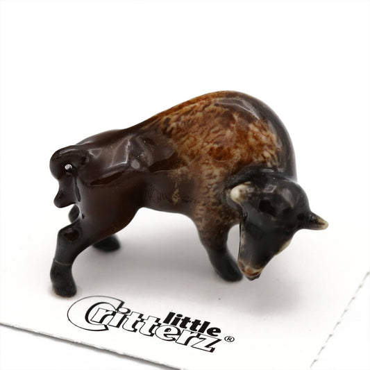 Little Critterz Porcelain Miniature - "Prairie" American Bison