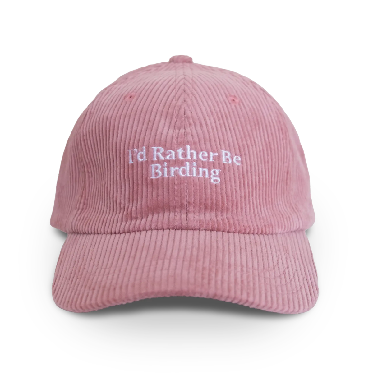 Hat - I'd Rather Be Birding Corduroy in Pink