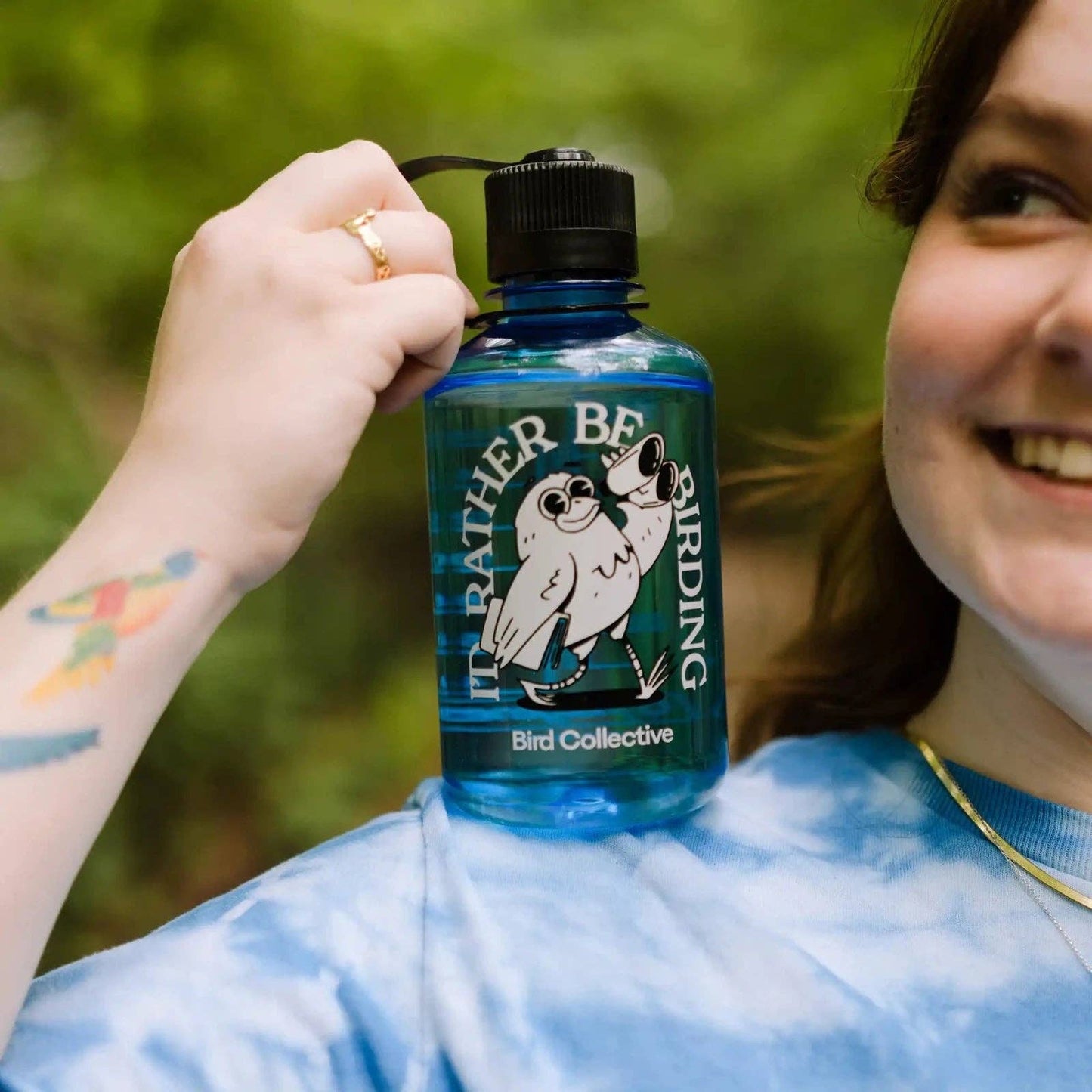 Water Bottle - Nalgene - I'd Rather Be Birding