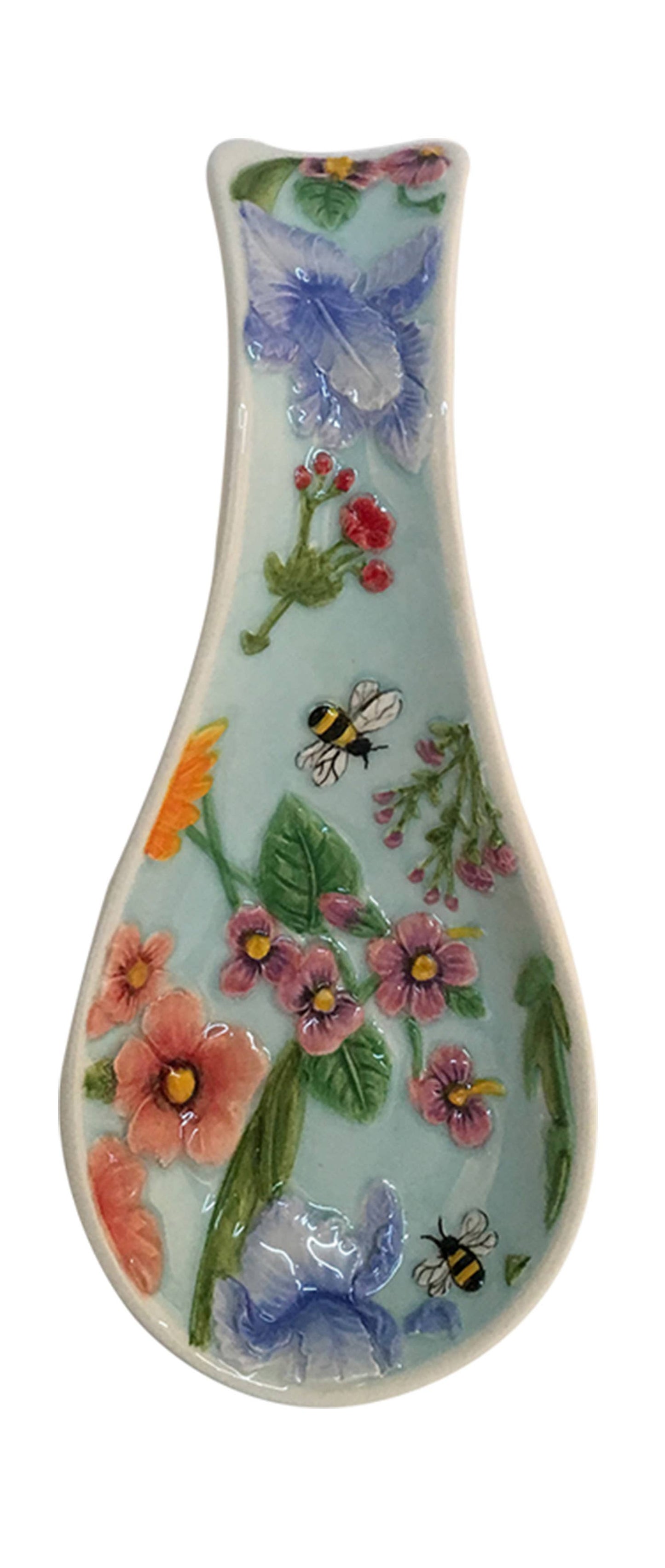 Spoon Rest - Wildflowers & Honey Bees