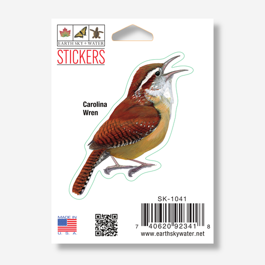 Sticker - Carolina Wren Nature Sticker, 2.5" x 3.5"