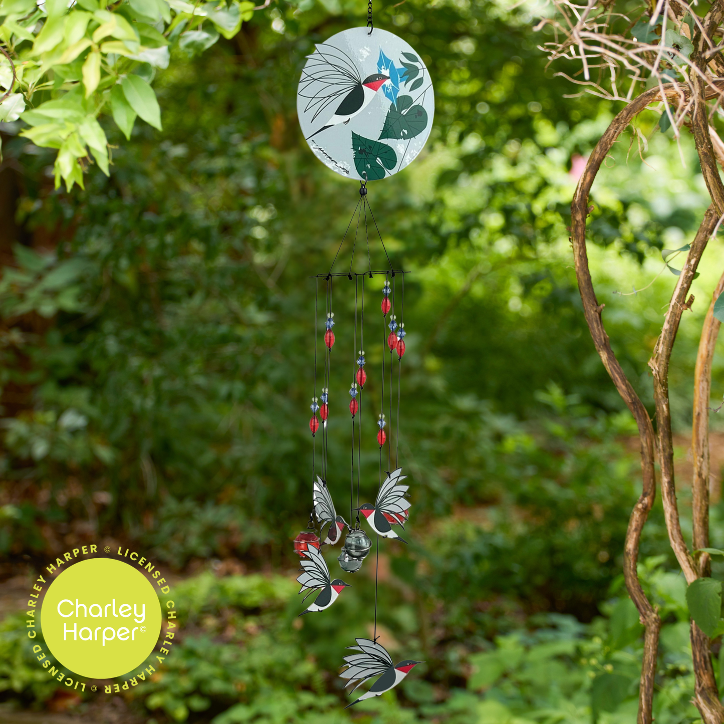 Wind Chime - Charley Harper Hummingbird Mobile Wind Chime - 31"