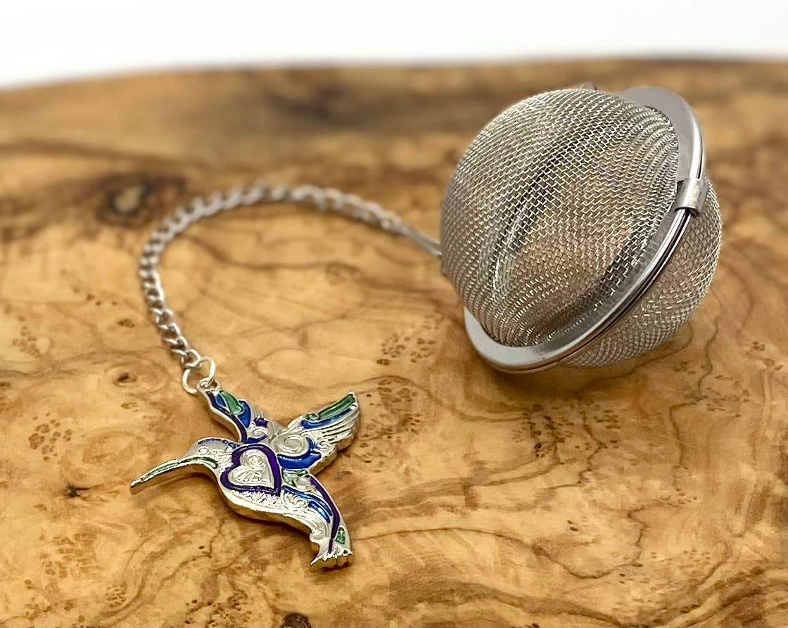 Loose Leaf Tea Infuser Ball - Hummingbird Charm