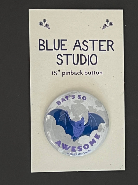 Pinback Button - Bat - "Bat's so Awesome"