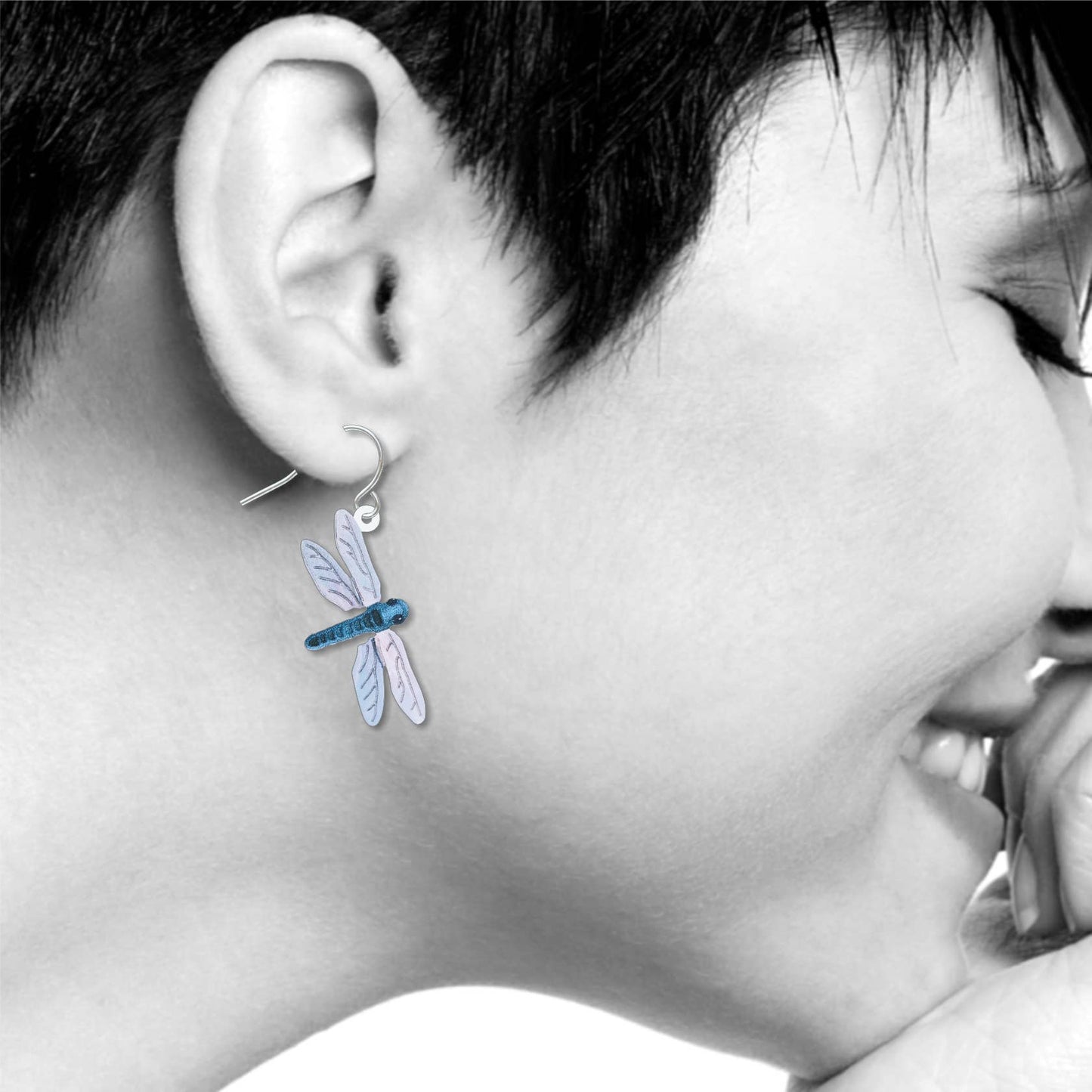 Boxed Jewelry - Dragonfly Earrings (Blue)