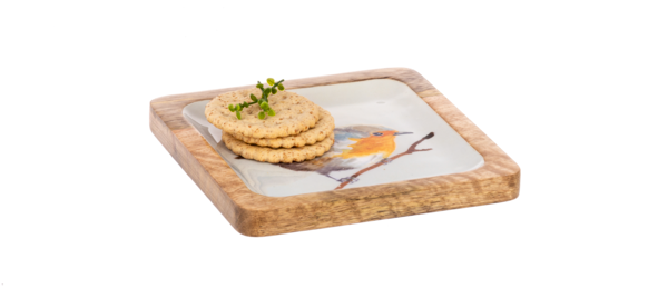 Square Bird Serving Tray - Small