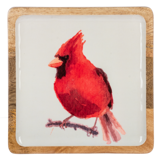 Square Bird Serving Tray - Large