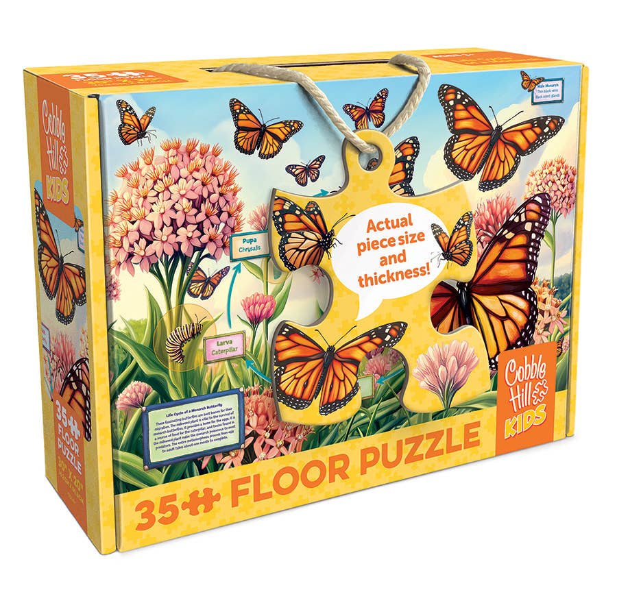 Puzzle - Life Cycle of a Monarch (35-Piece Floor Puzzle)