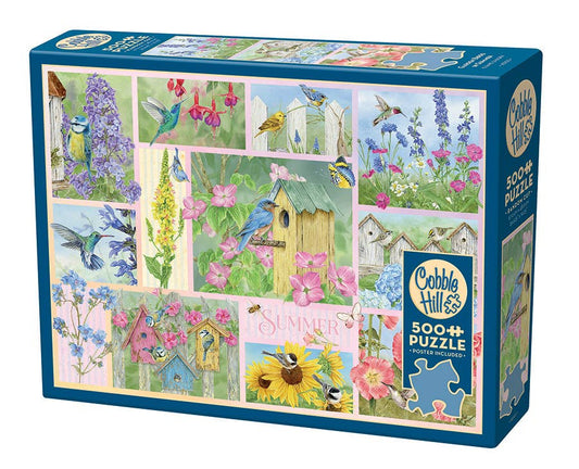 Puzzle - Garden Birds in Summer (500-Piece)