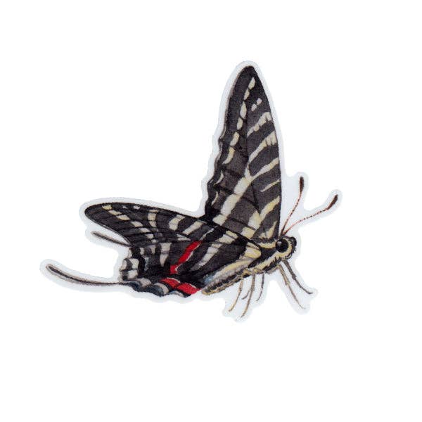 Sticker - Zebra Swallowtail Butterfly