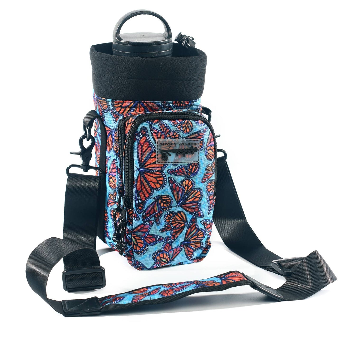 Water Bottle Carrier - Monarch Magic