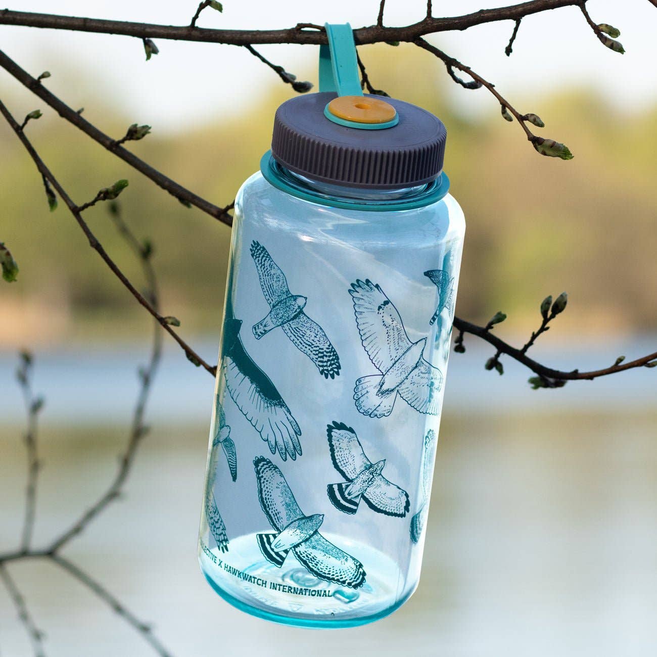 Water Bottle - Nalgene - Hawks in Flight