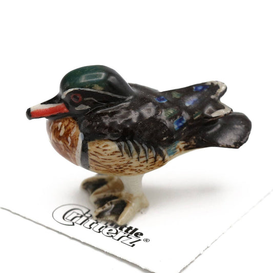 Little Critterz Porcelain Miniature - "Bob" Wood Duck