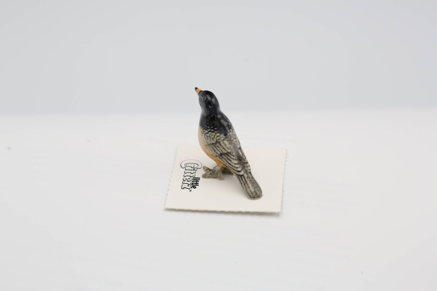 Little Critterz Porcelain Miniature - "Cheerup" American Robin