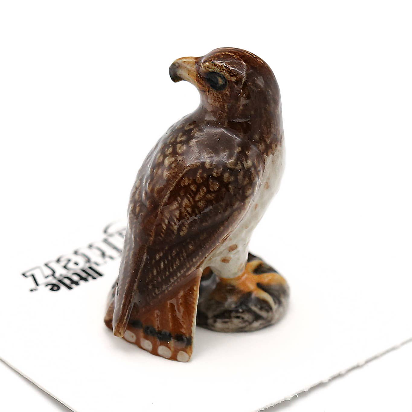 Little Critterz Miniature Porcelain - "Buteo" Red Tail Hawk