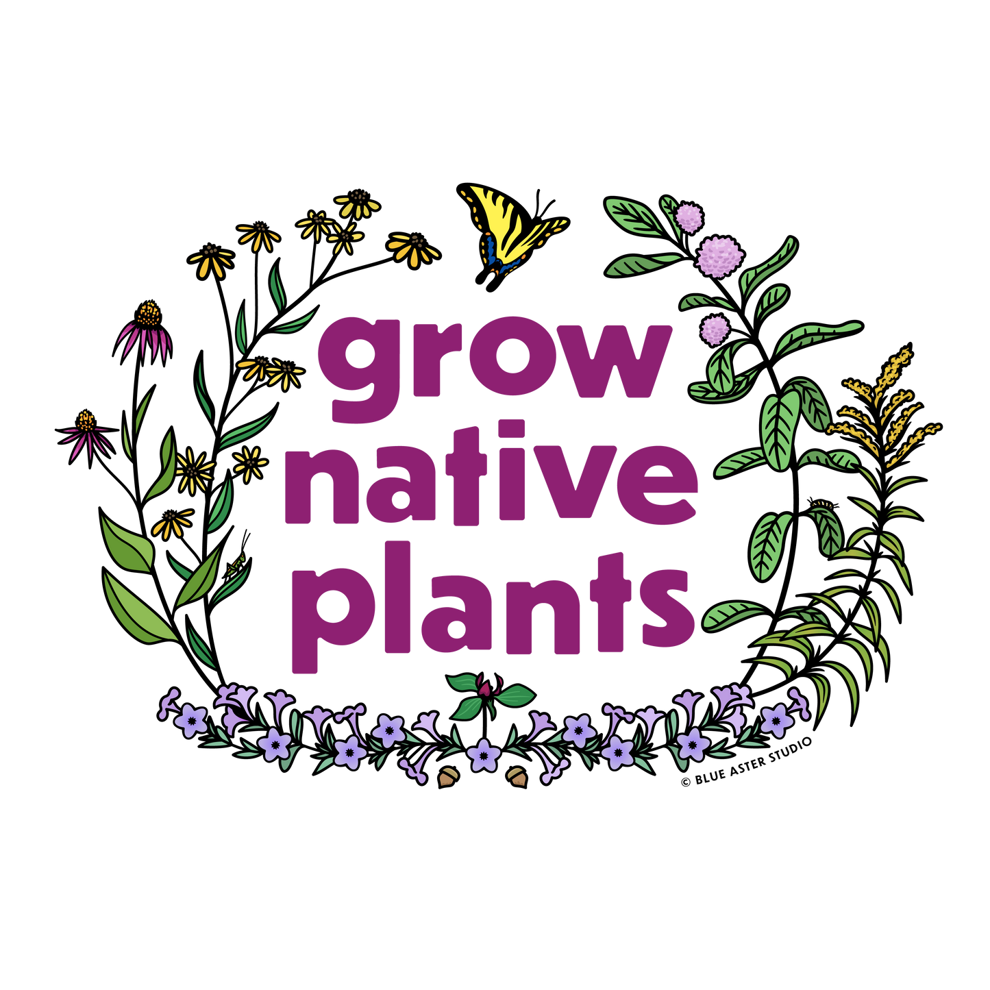 Sticker - Grow Native Plants