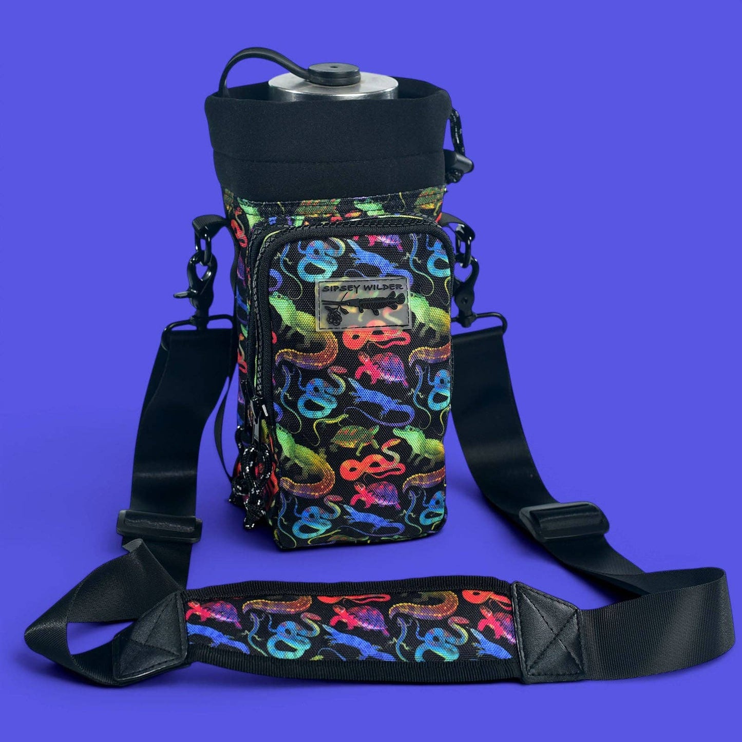 Water Bottle Carrier - Reptile Rave