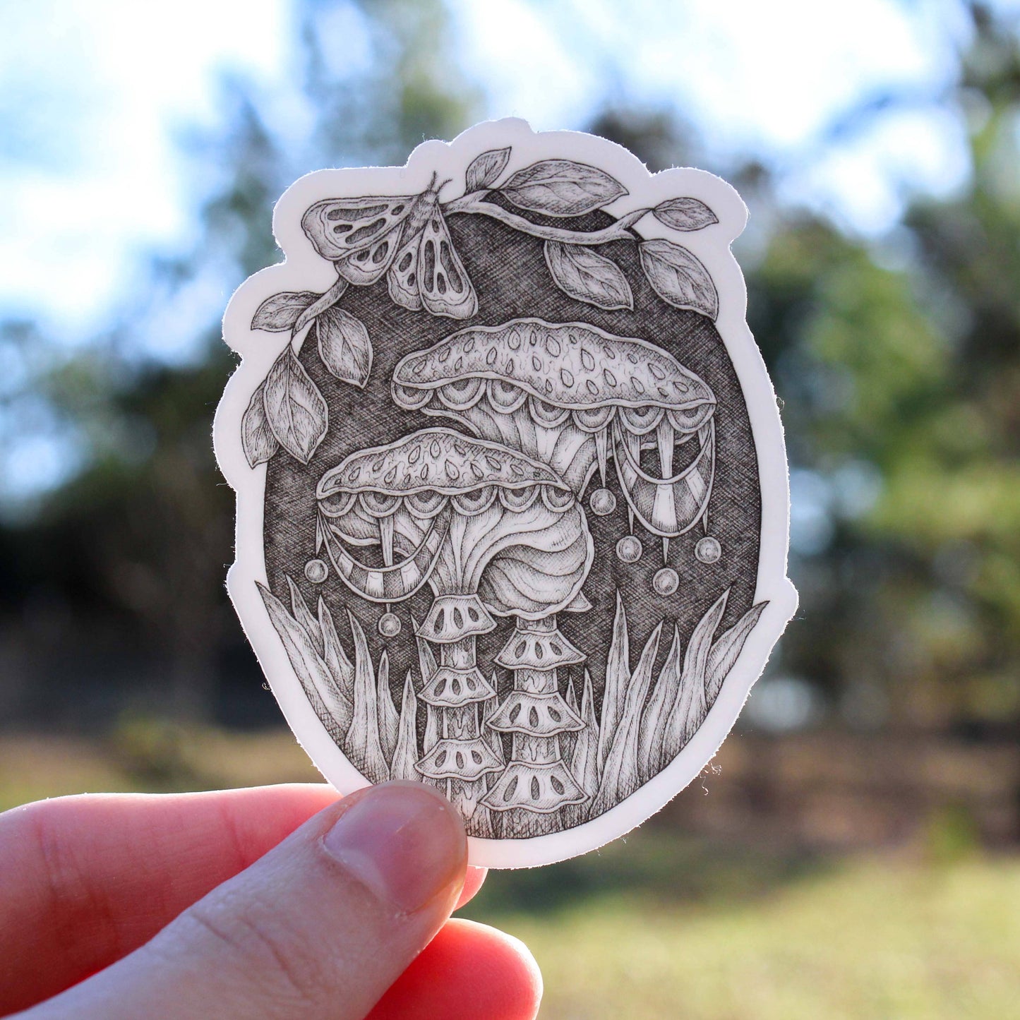 Sticker - Mackenzie Myrick - Midsummer Mushroom: Chanterelle