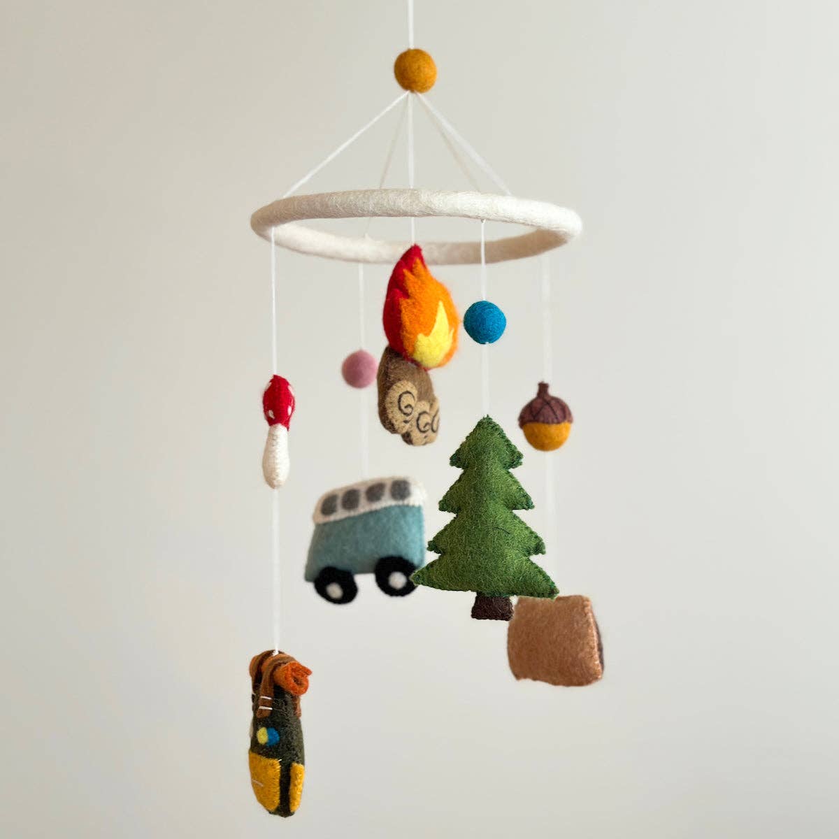 Felted Mobile - Camping