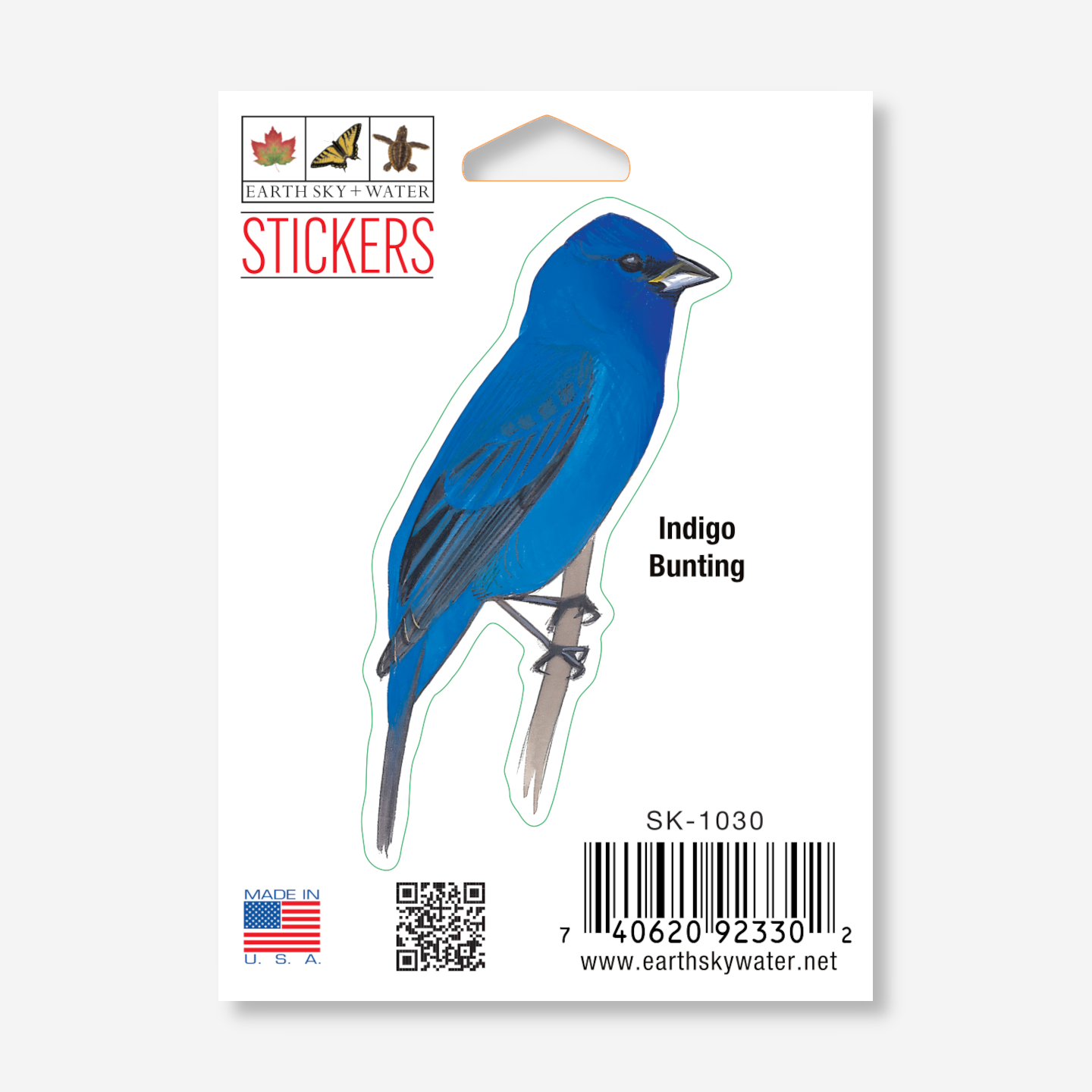 Sticker - Indigo Bunting Nature Sticker, 2.5" x 3.5"