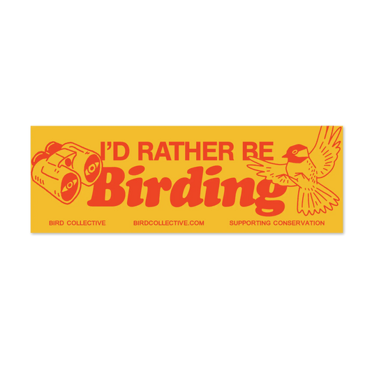 Sticker - "I'd Rather Be Birding" Bumper Sticker