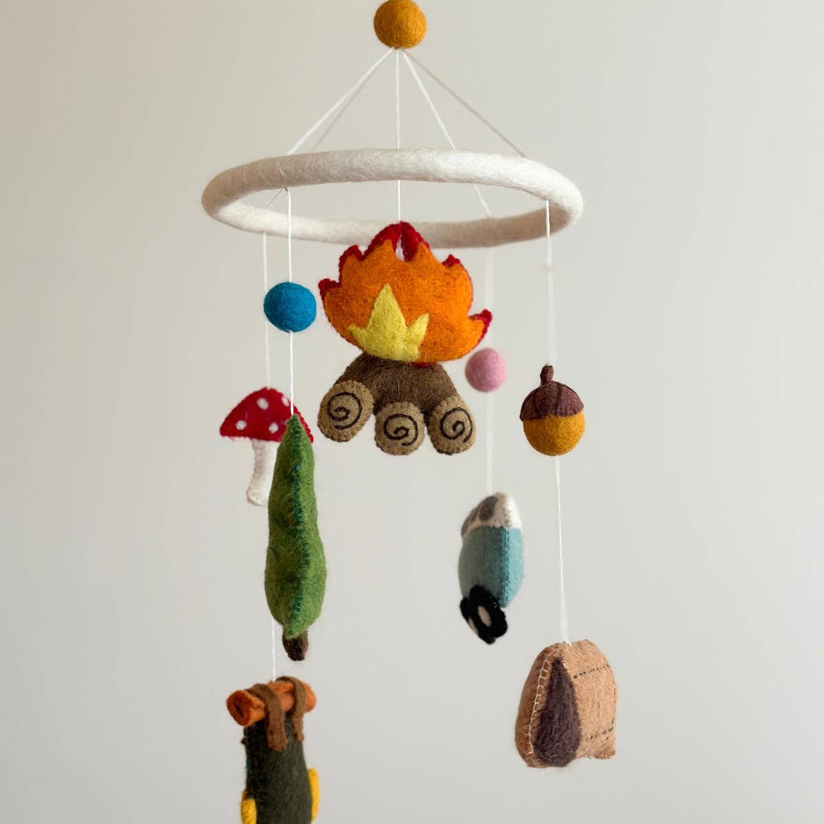 Felted Mobile - Camping