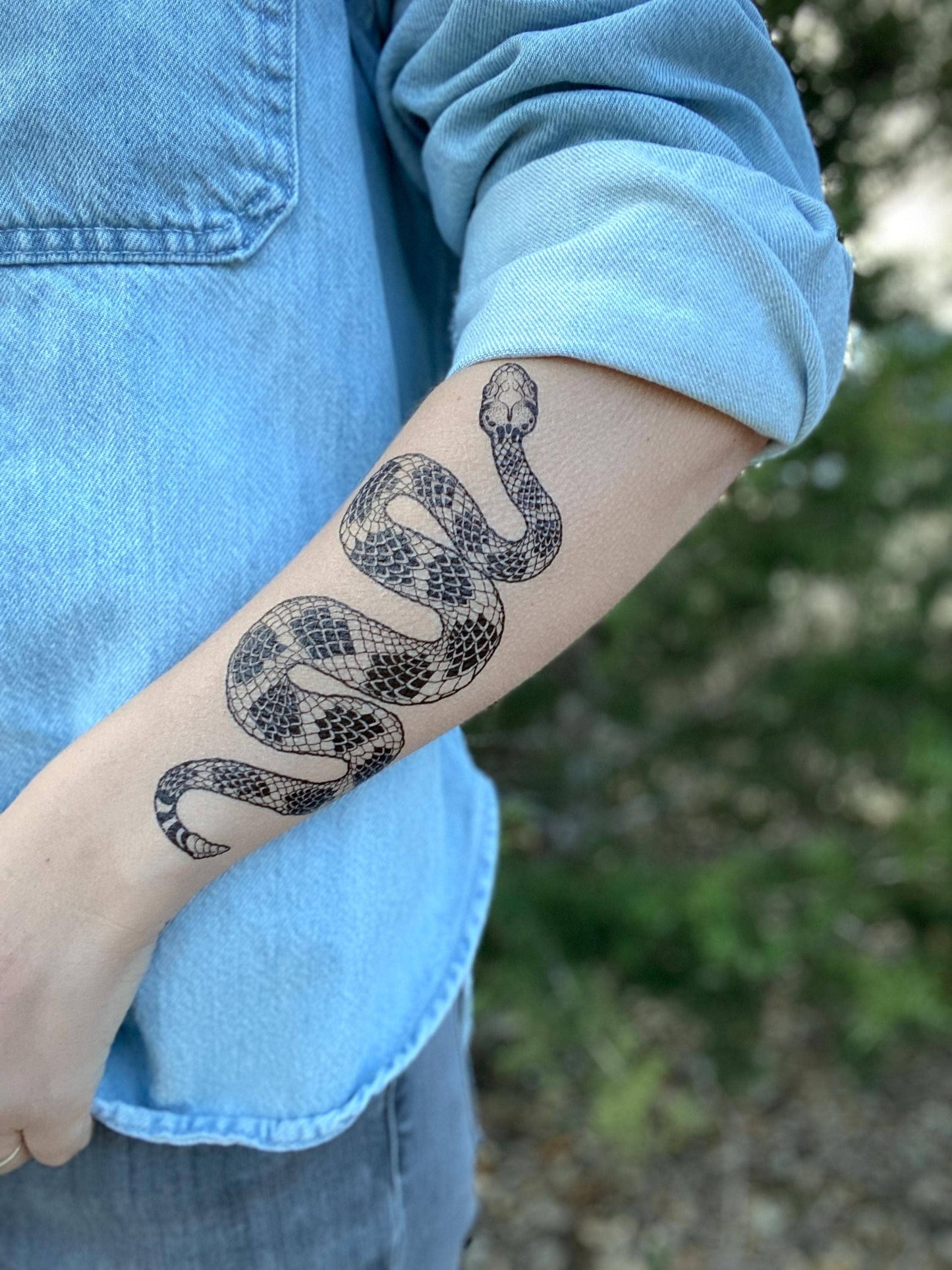 Temporary Tattoo - Rattlesnake (1 Pack)