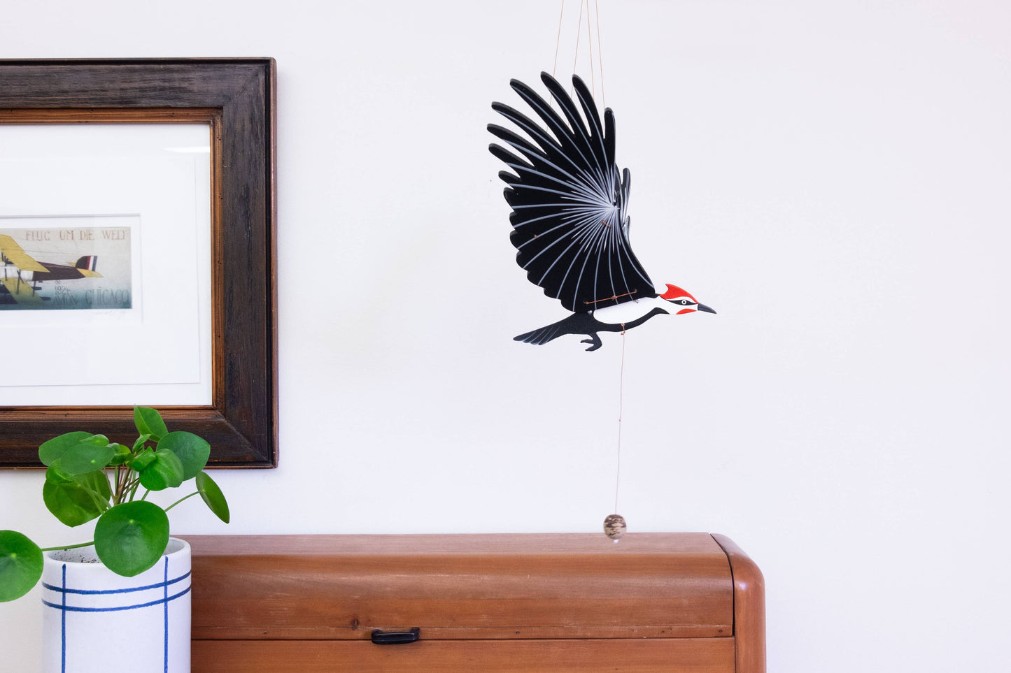 Flying Bird Mobile - Woodpecker
