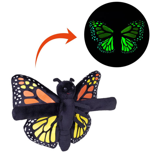 Plush Animal - Monarch Butterfly Hugger 8" - GLOW IN THE DARK