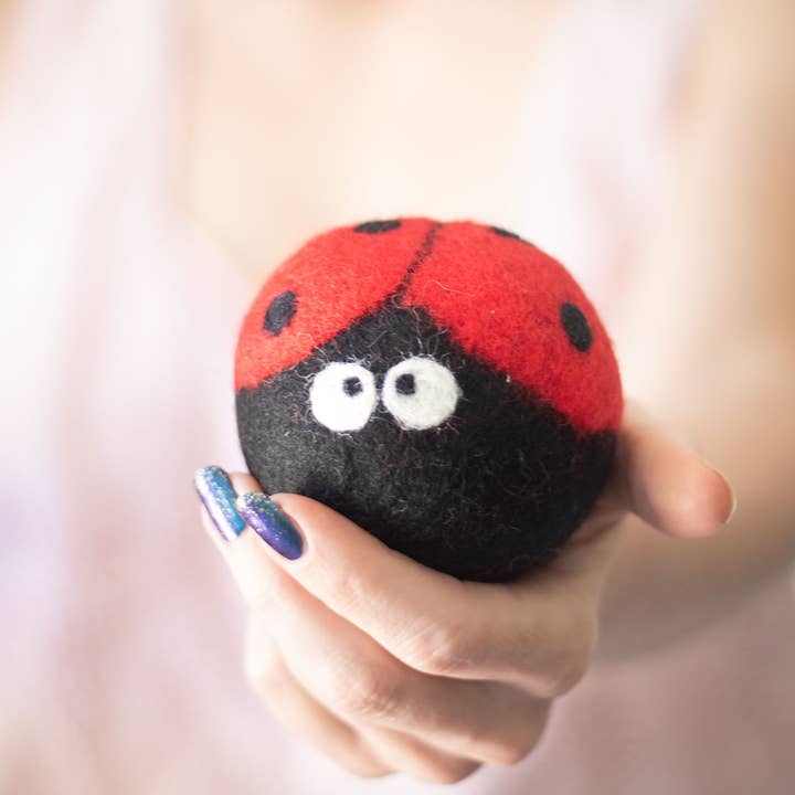 Eco-Laundry - Wool Dryer Ball - Ladybug