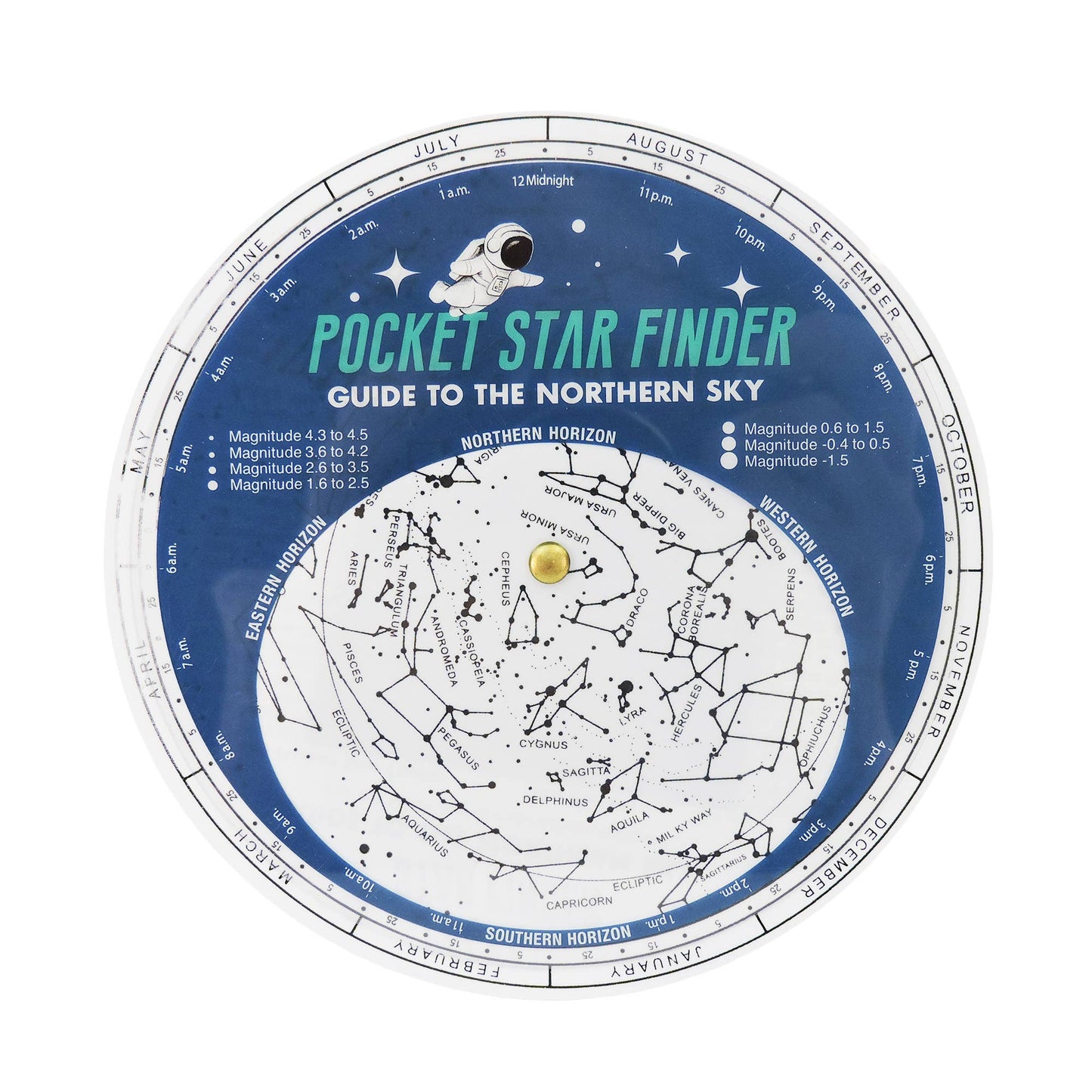 Kids - Pocket Star Finder, Travel size, Use with Flashlight, STEM