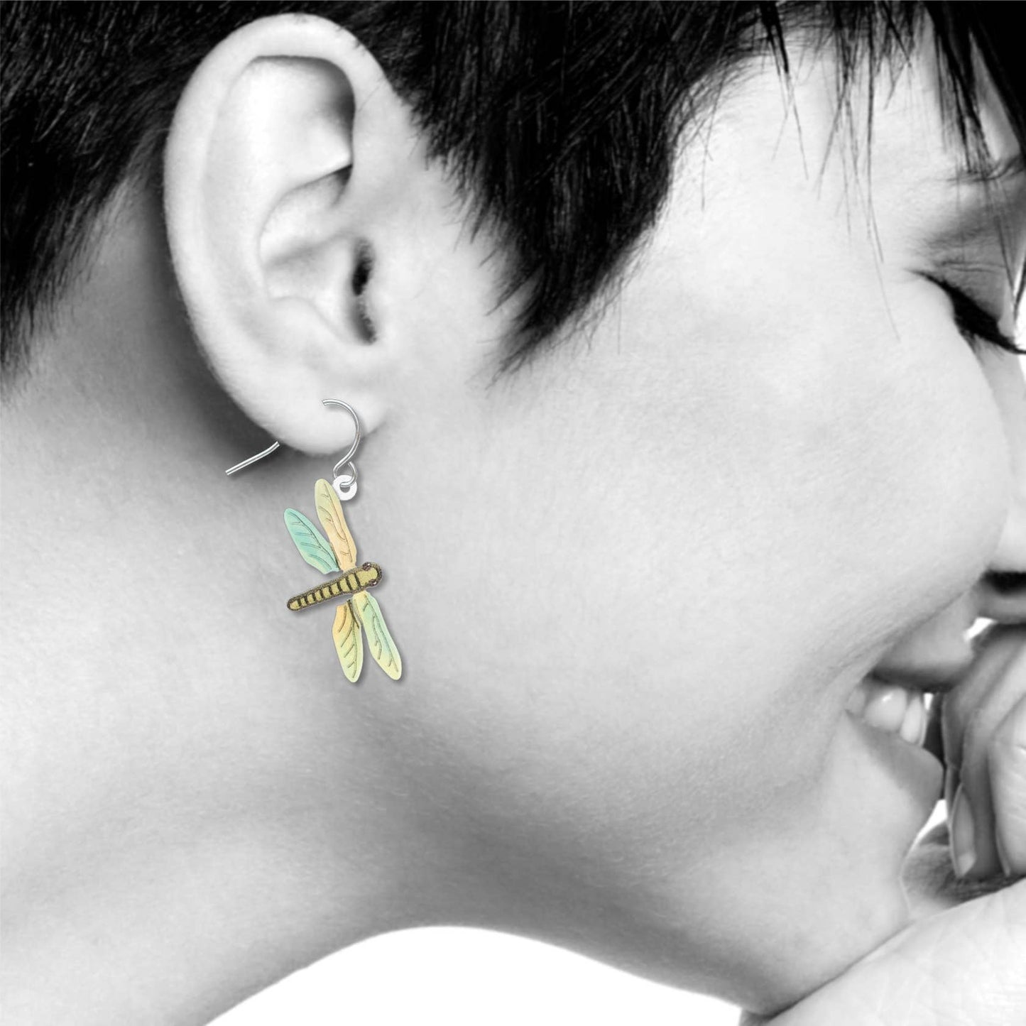 Boxed Jewelry - Dragonfly Earrings (Amber)