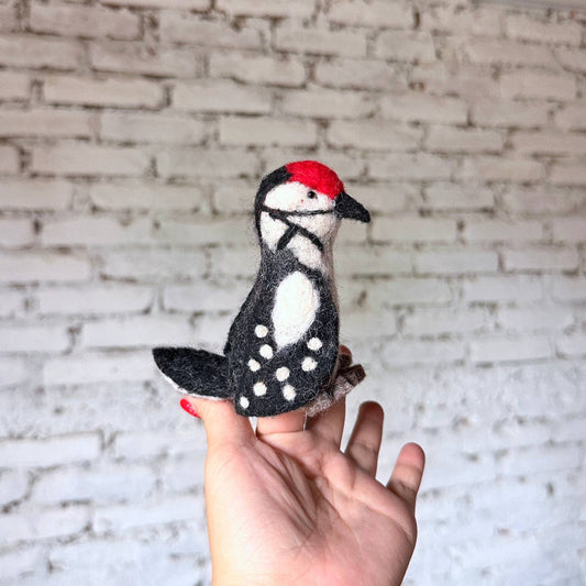 Ornament - Felted Woodpecker