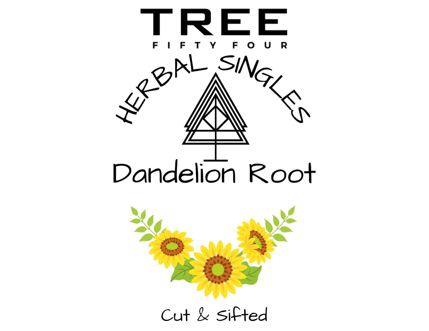 Loose Tea in Drawstring Sachet - Tree Fifty Four - Dandelion Root (4oz)