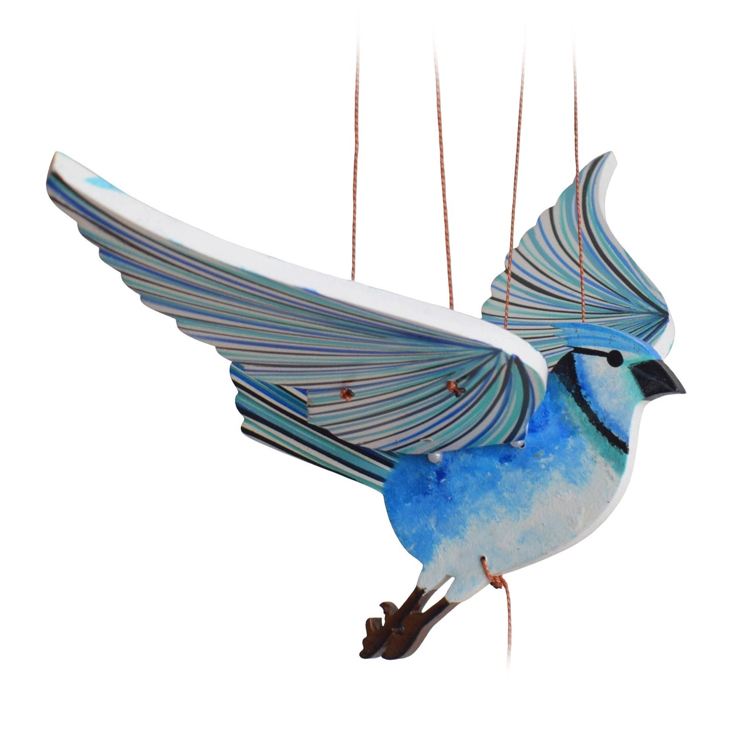 Flying Bird Mobile - Blue Jay