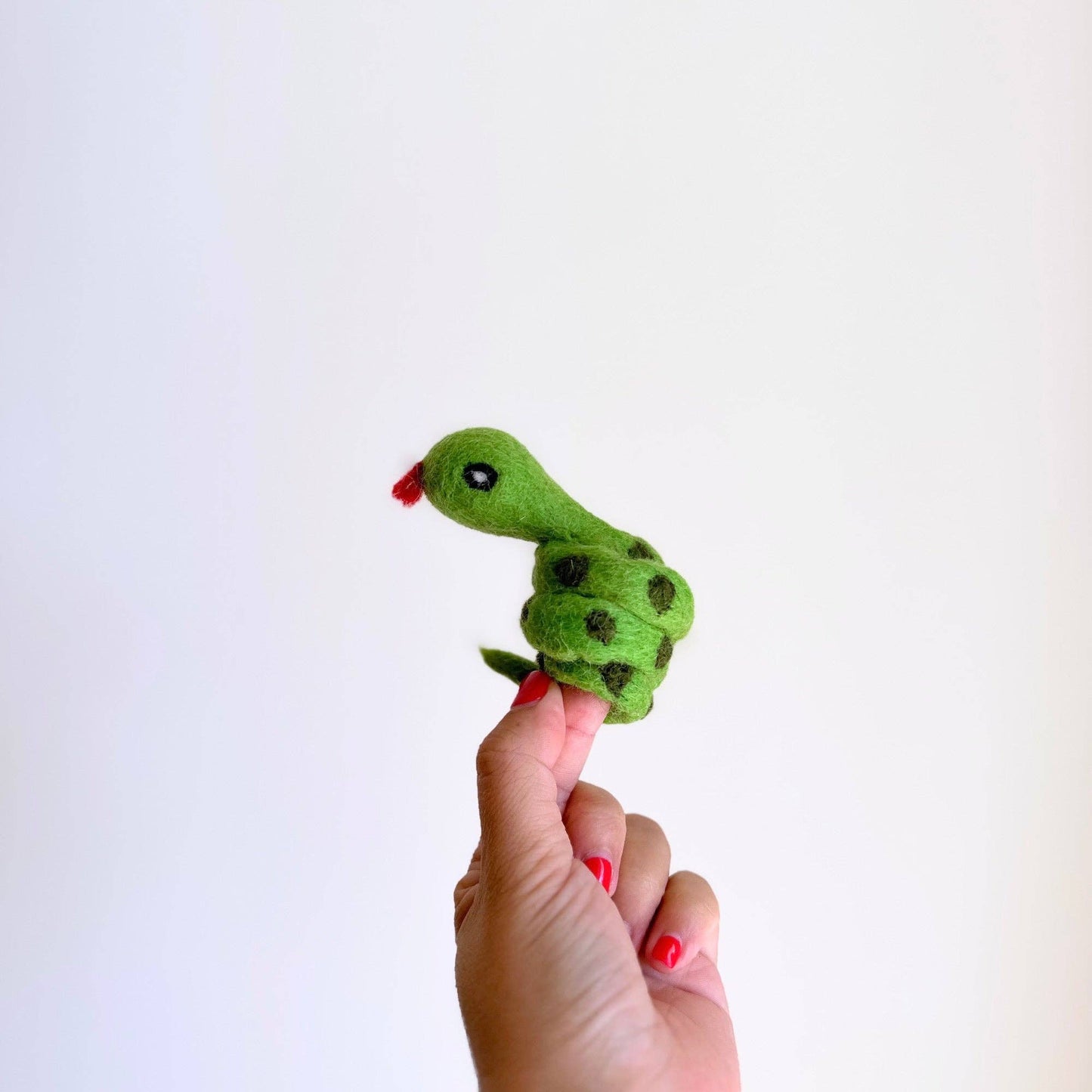 Finger Puppet - Felted Snake